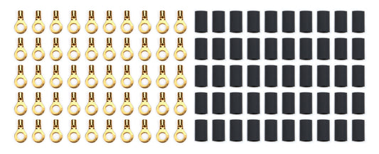 Ring Terminal #10 14-16 Ga w/Heat Shrink 50pk