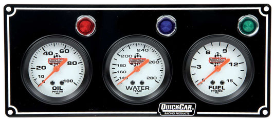 3 Gauge Panel  OP/WT/FP Black