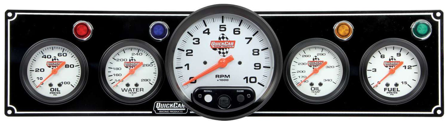 3-1 Gauge Panel OP/WT/OP /FP w/5in Tach Black