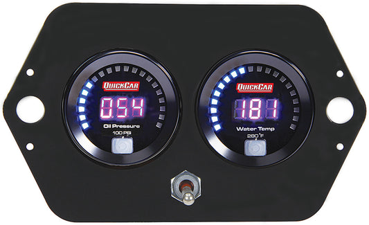 Digital 2-Gauge Panel Open Wheel OP/WT w/Batt