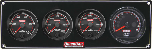 Redline 3-1 Gauge Panel OP/WT/OT w/Recall Tach