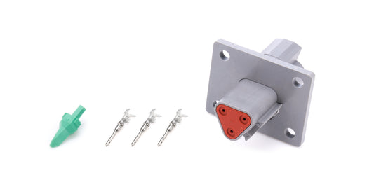 Plug Deutsch 3 Pin Receptacle w/Flange