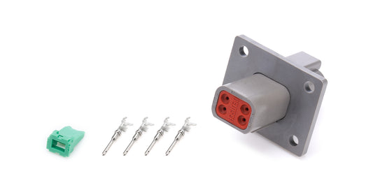 Plug Deutsch 4 Pin Receptacle w/Flange